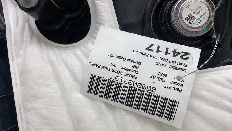 1609947-00-E ⭕ 21-24 Model X Front Left Door Panel Trim Card Cover w/ Molding LH 1609947-00-E