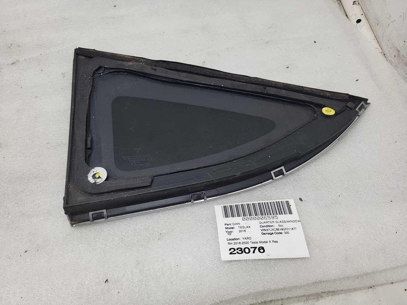 E9 43R-004553 2016-2020 Tesla Model X MX Rear Passenger Window QTR Quarter Glass 1/4 Right RH