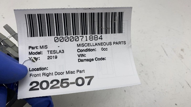 ⭕ 2017-2023 Tesla Model 3 M3 Front Passenger Side Upper & Lower Door Hinge Right