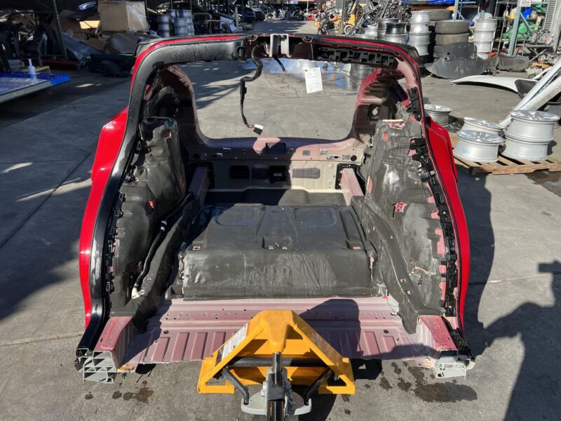 2016-2020 Tesla Model X MX Rear Quarter Panel Structural Frame Cutout Red - PPMR