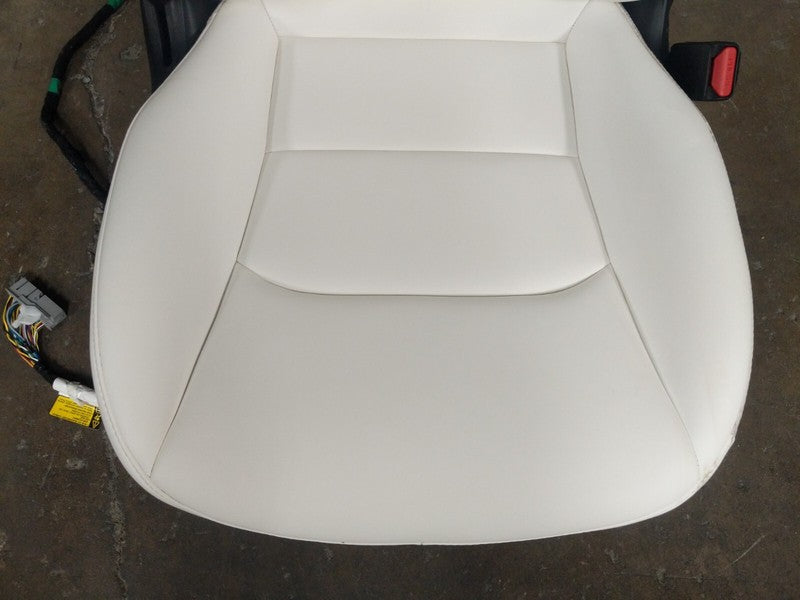 ⭕ 2017-2022 Tesla Model 3 Front Passenger Side 1st Row Seat Leather White Right