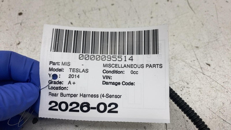 ⭕ 15-16 Model S Rear Bumper Wiring Harness Cable Wire 4 Sensor Type 10