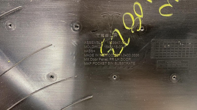 1609947-00-E ⭕ 21-24 Model X Front Left Door Panel Trim Card Cover w/ Molding LH 1609947-00-E