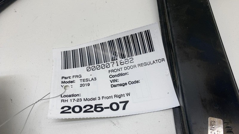 109662114J ⭕ 2017-2023 Tesla Model 3 Front Right Door Window Regulator & Motor 1096621-14-J