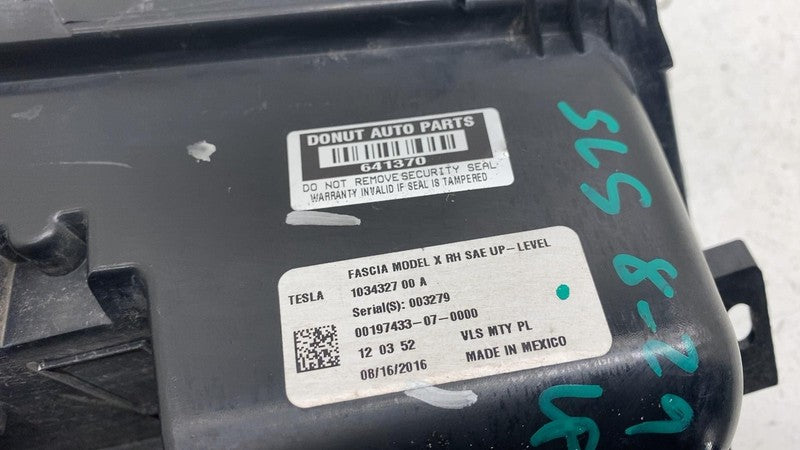 ⭕ 16-20 Model X Front Passenger Side Fog Light Lamp Right (DAMAGE) 103