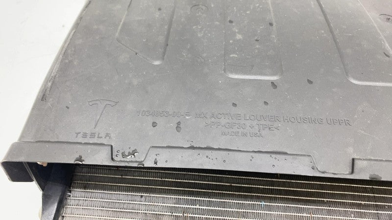⭕ 16-20 Tesla Model X Radiator Cooling Fan Condenser Active Louvre 103