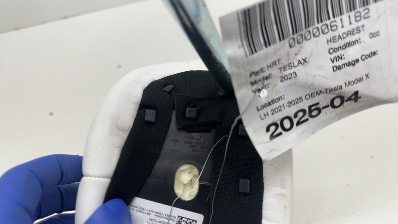 ⭕ 2021-2025 Tesla Model X S Front Driver Side Headrest Leather Left 16