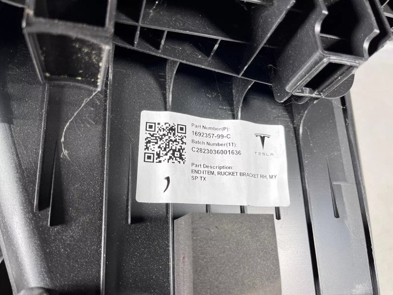 ⭕ 20-24 Tesla Model Y Rear Passenger Trunk Pocket End Bracket Right 16