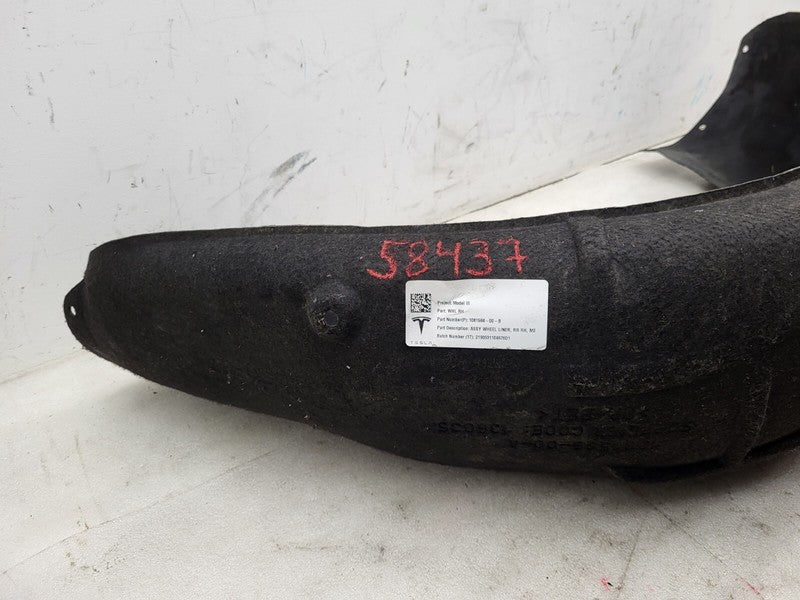 ⭕ 17-23 Model 3 Rear Right Quarter Wheelhouse Liner Splash Shield 1081