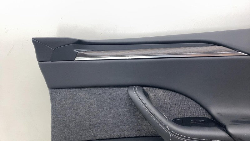 ⭕ 2021-2024 Model X Front Right Side Door Panel Trim Card RH Black 163