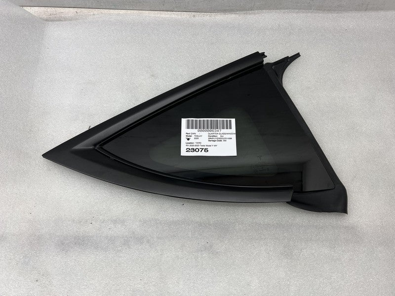 1495741 00 E 2020-2023 Tesla Model Y Rear Passenger Side Quarter QTR Window Glass Right Assy