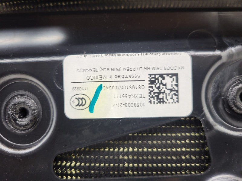 ⭕16-20 Model X Rear Left & Right Door Panel Trim Cover 1058003-21-K/10