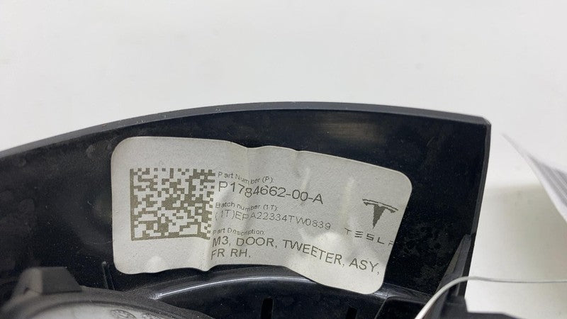 178466200A 2017-2023 Tesla Model 3 Front Passenger Side Audio Tweeter & Speaker Cover Right