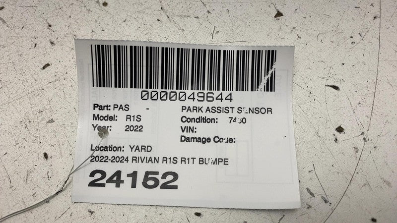 PT0002153 2022-2024 Rivian R1S R1T Bumper Parking Park Assistance PDC Sensor PT0002153 OEM