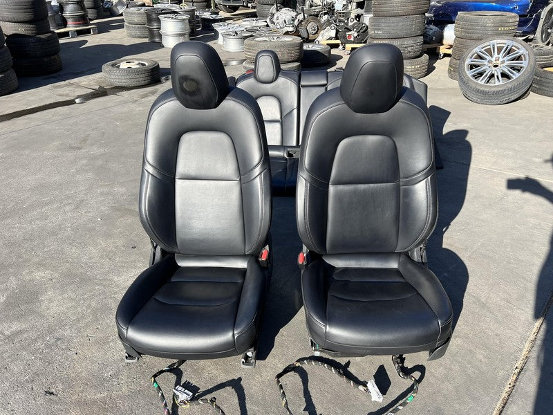 1107103 00 B ⭕ 2017-2023 Tesla Model 3 Front Left & Right Bucket & Rear Bench Seat + Bolster
