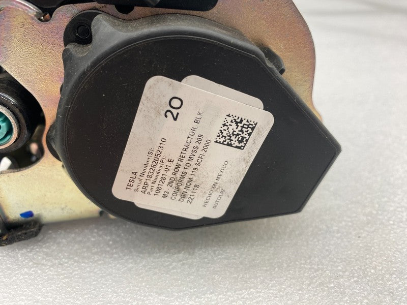108128101E ⭕ 17-23 Tesla Model 3 Rear Left or Right 2nd Row Seatbelt Retractor 1081281-01-E