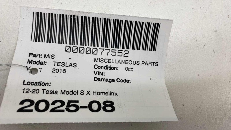 ⭕ 12-17 Tesla Model S Homelink Computer Garage Door Opener Module 1005