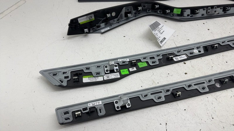 ⭕ 16-20 Tesla Model X SET of Front & Rear Left & Right Door Molding Tr