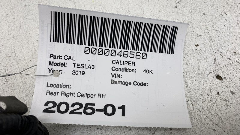 104462400G ⭕ 2017-2025 Tesla Model 3 Rear Right Caliper + Brake Hose Line BASE 1044624-00-G