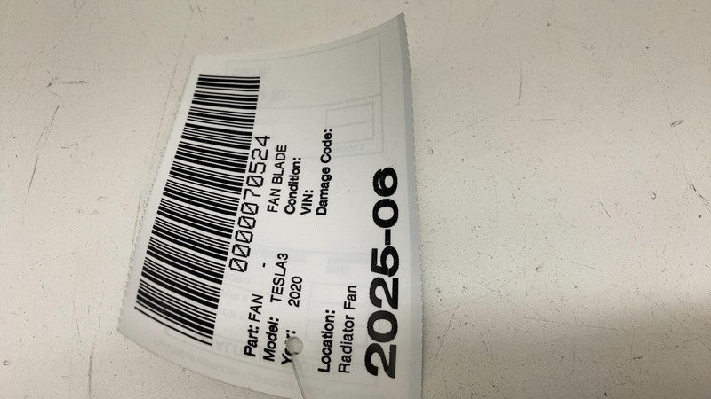 ⭕2017-2023 Tesla Model 3 M3 Radiator Cooling Fan Blade & Motor Assembl