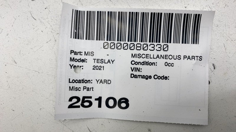 149442600A ⭕ 2020-2024 Tesla Model Y MY Rear Bumper Tow Hook Eye Cover Cap OEM 1494426-00-A