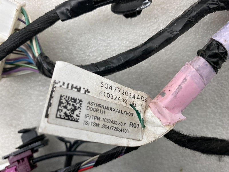 1032432 00 F ⭕ 2016-2020 Tesla Model X Front Left Door Wiring Harness Cable Wire 1032432-80-F