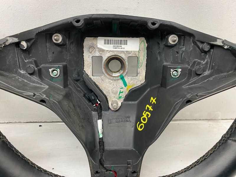 1036774-00-C ⭕12-20 Model S X Steering Wheel Leather w/ Wiper Turn Signal Switch 1036774-00-C