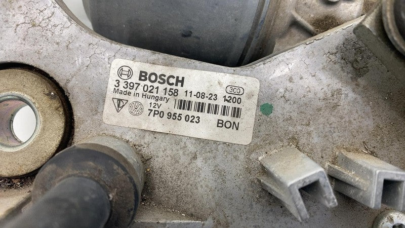 7P0955023 2011-2018 Porsche Cayenne Front Windshield Wiper Motor System Linkage Assembly