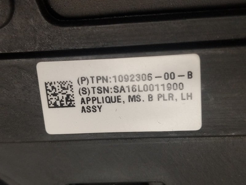 1092306 00 B ⭕ 2016-2020 Tesla Model S B-Pillar Applique Glass & Camera Left LH 1092306-00-B