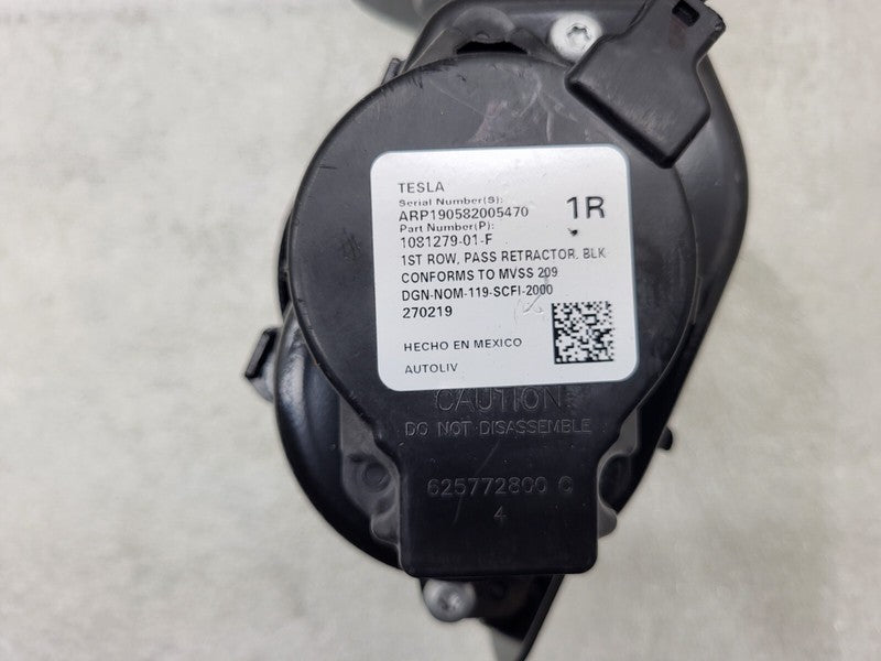 6401736-00-F ⭕ 17-23 Model 3 Front Passenger 1st Row Seat Belt & Retractor Right 6401736-00-F