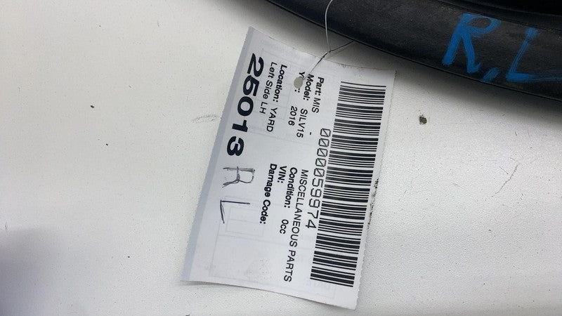 ⭕ 2016 Chevrolet Silverado 1500 Rear Door Body  Weatherstrip Rubber Se