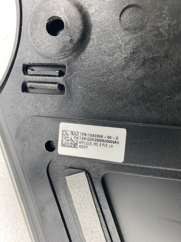 109230600G ⭕16-20 Model S MS Driver Side B-Pillar Applique Glass & Camera Left 1092306-00-G