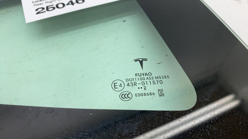 ⭕2021-2023 Model 3 Rear Passenger Corner Window Quarter Glass Right 15