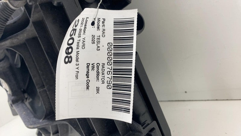 ⭕ 21-25 Tesla Model 3 Front Center Radiator Active Grille Shutter 1559