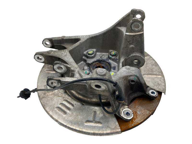 ⭕ 12-15 Model S Rear Left Spindle Knuckle w/ Shield & Wheel Hub RWD 6007023-00-B