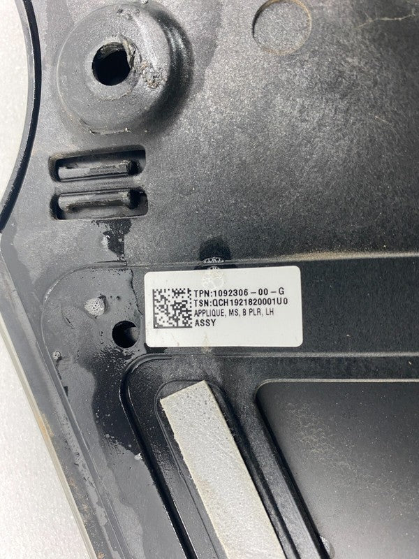 109230600G ⭕16-20 Model S MS Driver Side B-Pillar Applique Glass & Camera Left 1092306-00-G