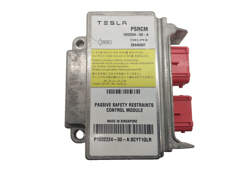 1032224 00 A ⭕ 12-15 Tesla Model S MS Passive Safety Restraint Module Crash Data 1032224-00-A
