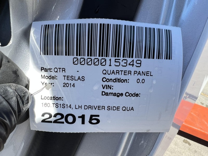 ⭕2012-2015 Tesla Model S Rear Left Quarter Body Side Panel Structural Cut Out LH