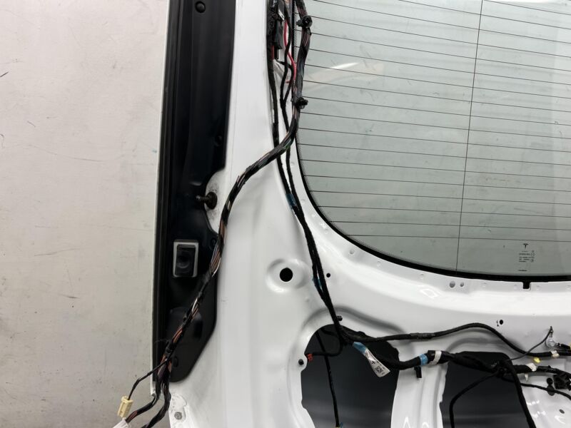 2012-2015 Tesla Model S Liftgate Hatch Gate Trunk Lid Tailgate Glass White PBCW
