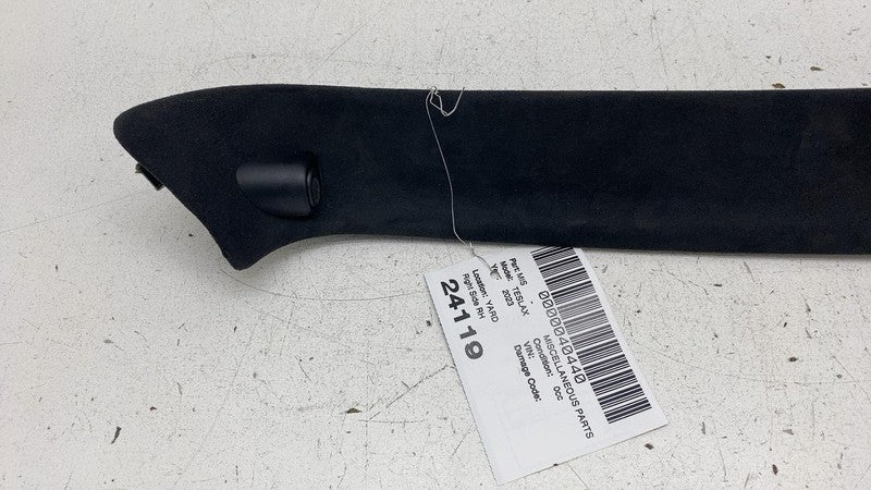 ⭕ 16-23 Tesla Model X Front Right Windshield Sun Visor Trim Bezel 1050