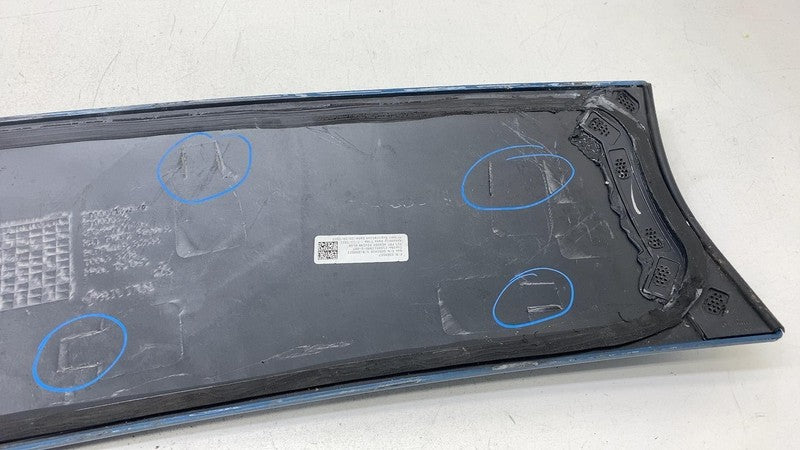 ⭕ 2022-2024 Rivian R1t Front Header Upper Trim Blue (Damaged)