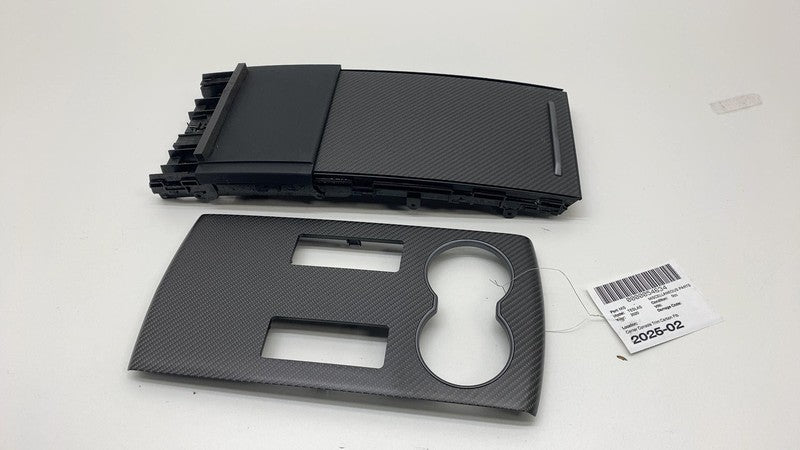 ⭕ 16-20 Model S Center Console Cover w/ Cupholder Trim Carbon Fiber 10