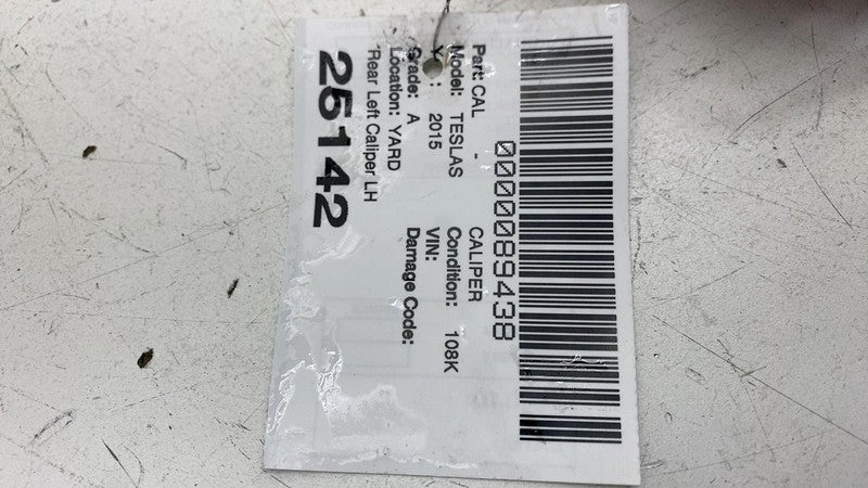 ⭕ 2012-2020 Tesla Model S Rear Caliper Red w/ Brake Hose Line Left 104