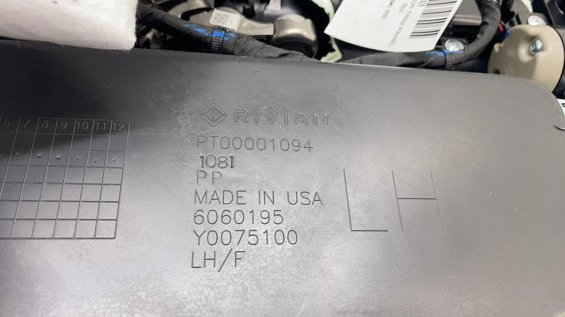 PT00001094 ⭕ 2022-2024 Rivian R1T R1S Front Left Door Trim Panel Black Mountain PT00001094