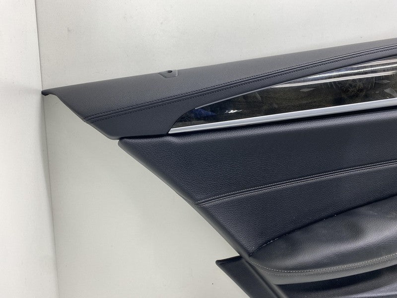 ⭕ 2017-2023 BMW 540i Rear Left Side Interior Door Panel Trim Card Blac
