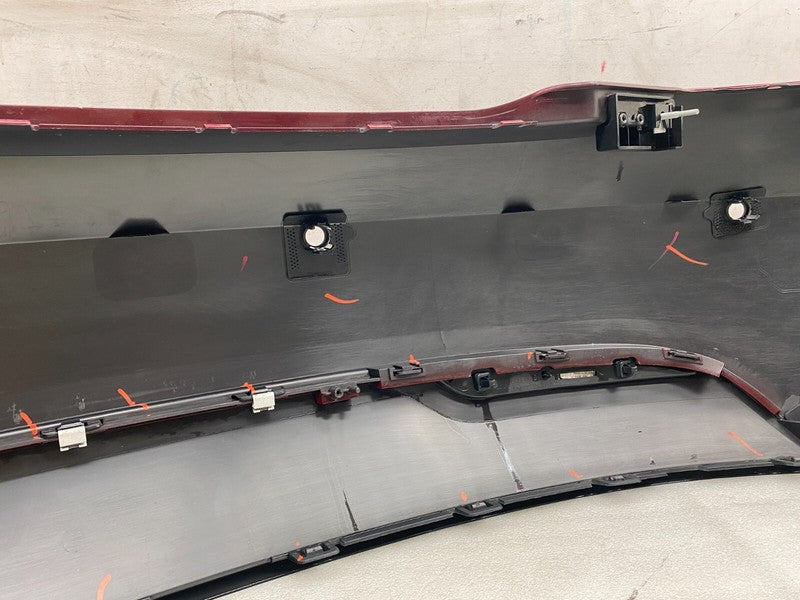 ⭕ 2016-2020 Tesla Model S MS Rear Bumper Cover Red w/ Park Sensor Hole