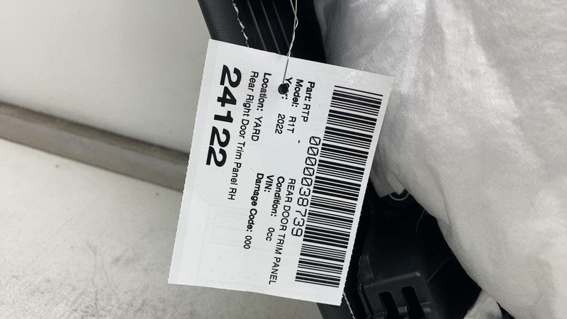 ⭕ 2022-2024 Rivian R1T R1S Rear Side Door Panel Trim Card Cover Right 