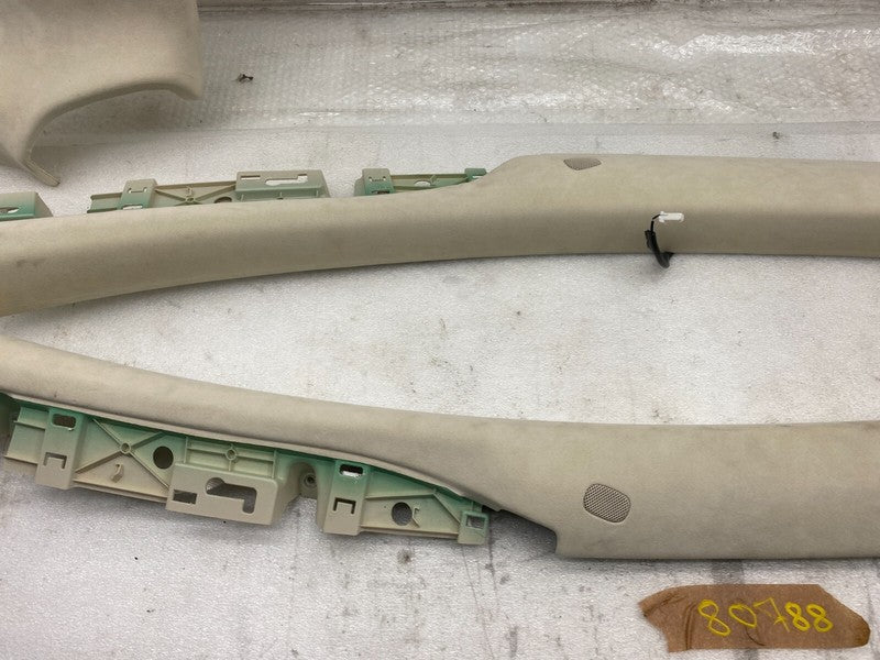 ⭕ 16-20 Tesla Model X SET of Ceiling Headliner Sunvisor Upper A + B + 