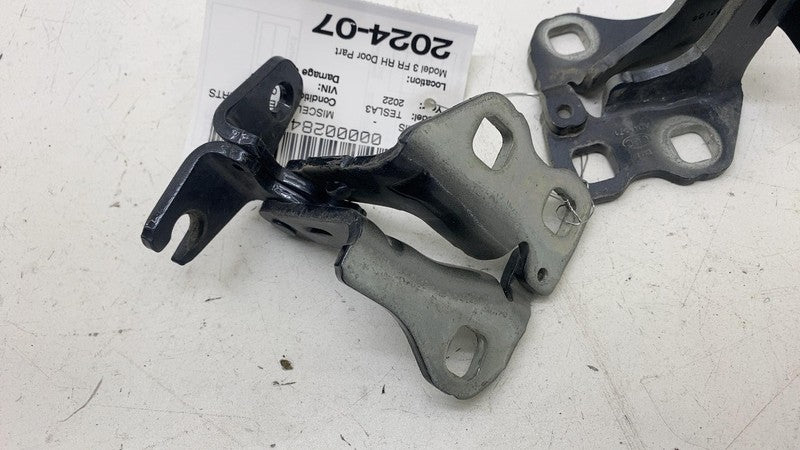 ⭕ 2017-2023 Tesla Model 3 M3 Front Passenger Side Upper & Lower Door Hinge Right