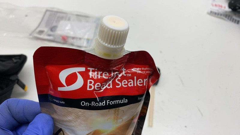 ⭕ Automotive TireJect Sealant Bead Leaks w/ Tire Deflator Air Blow Gun